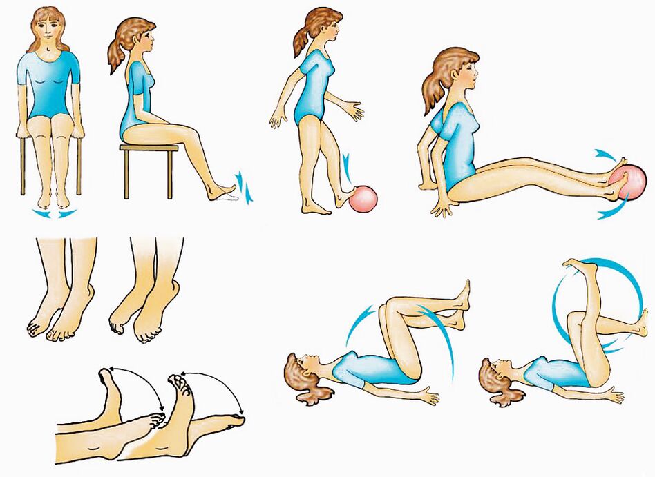 Physical exercises for the veins of the varicose